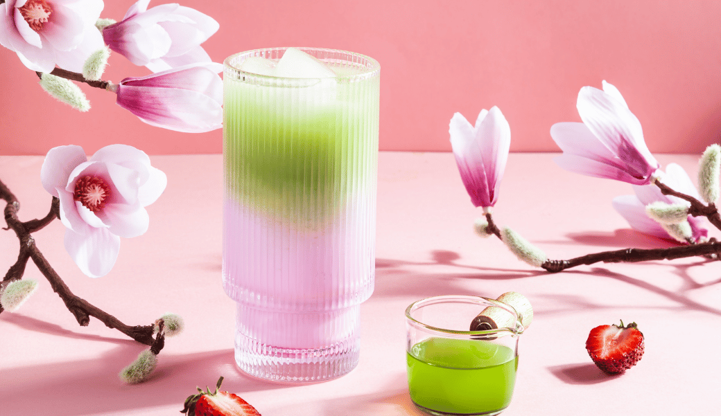 Strawberry Matcha Latte