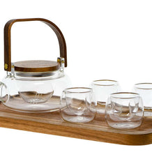 Glass tea set "Dana" with tray