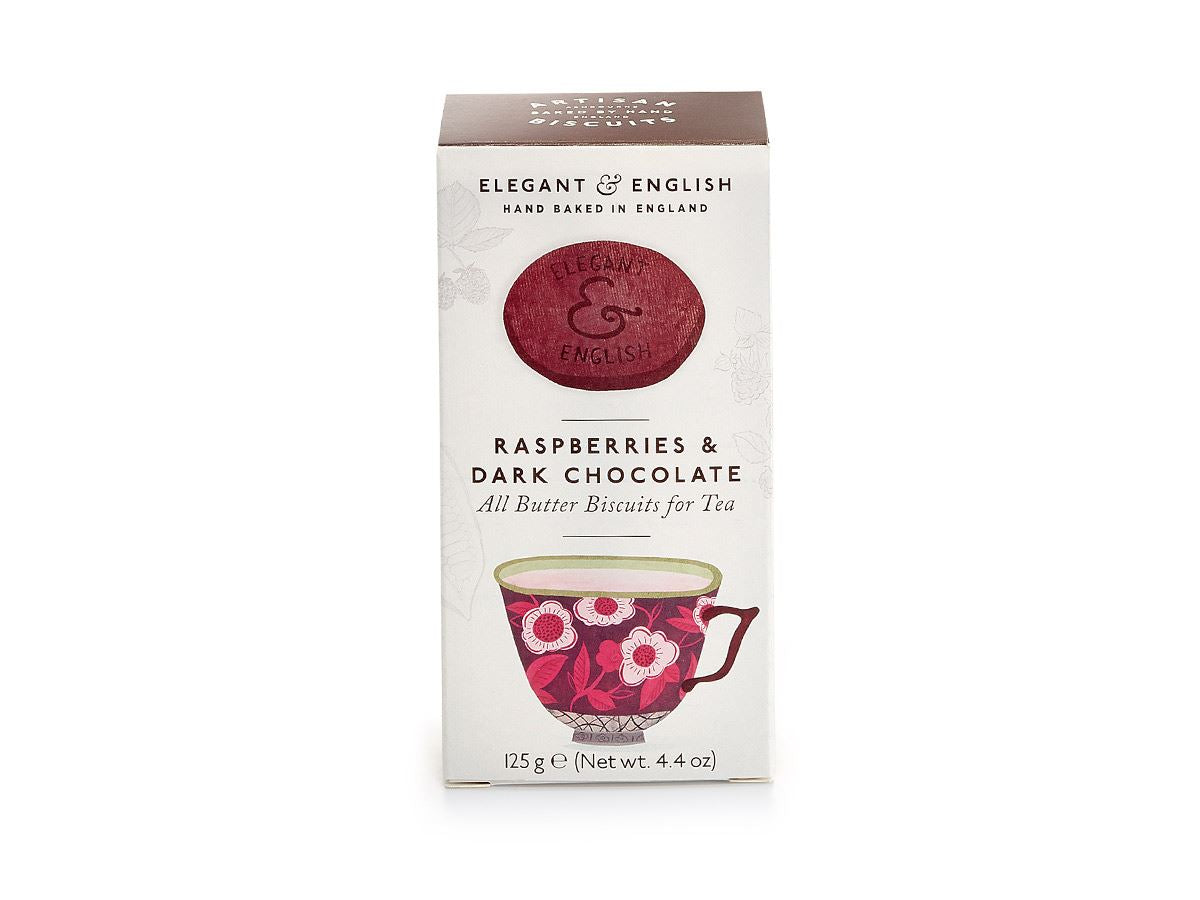 Elegant & English Butter Biscuits Raspberry & Chocolate