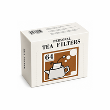 Japanische Teefilter mit Faden und Etikette