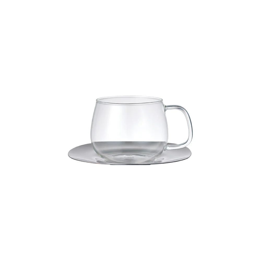 Teetasse 350 ml mit Untertasse aus Edelstahl