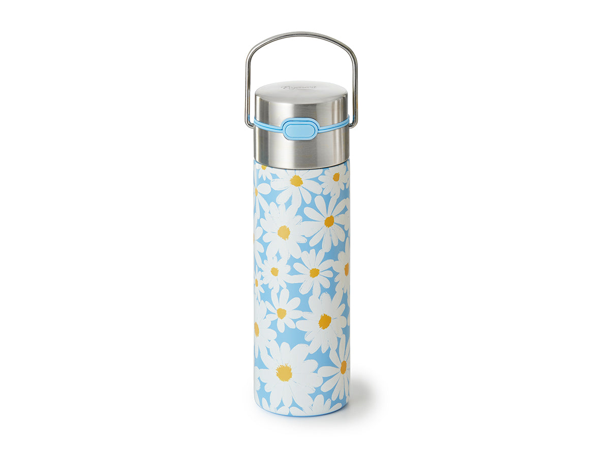 Thermo-Trinkflasche Lezza Daisy Blue