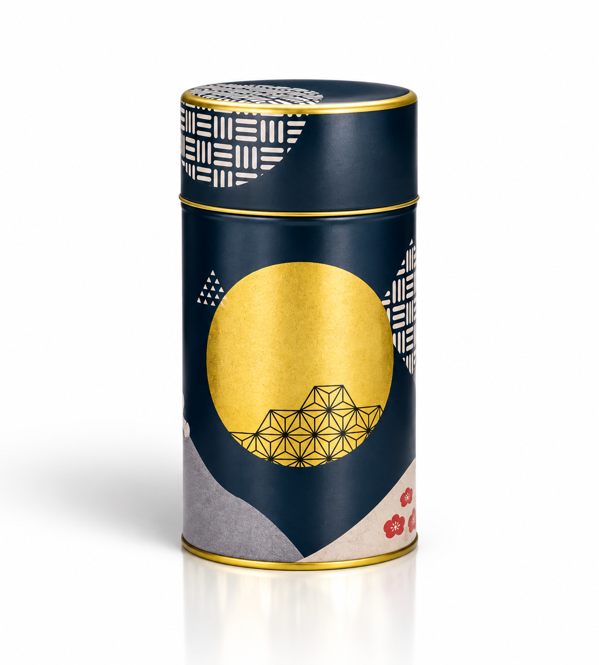 Japanische Teedose Tsukihi Navy Blue 200g