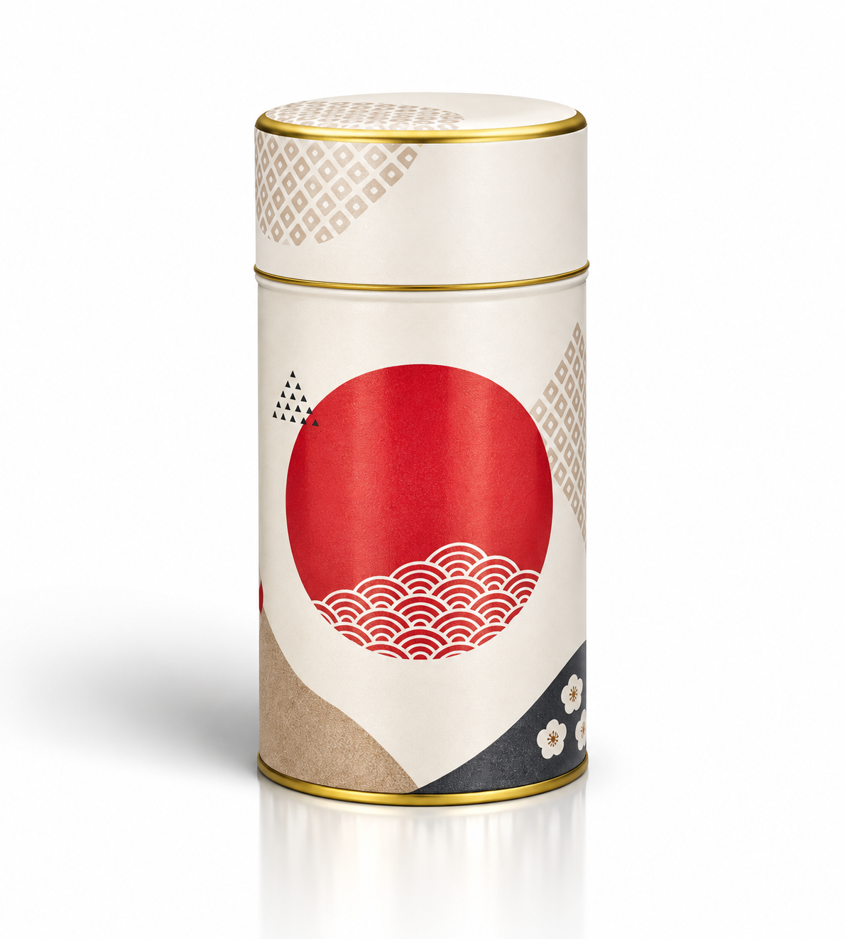 Japanische Teedose Tsukihi Cream 200g