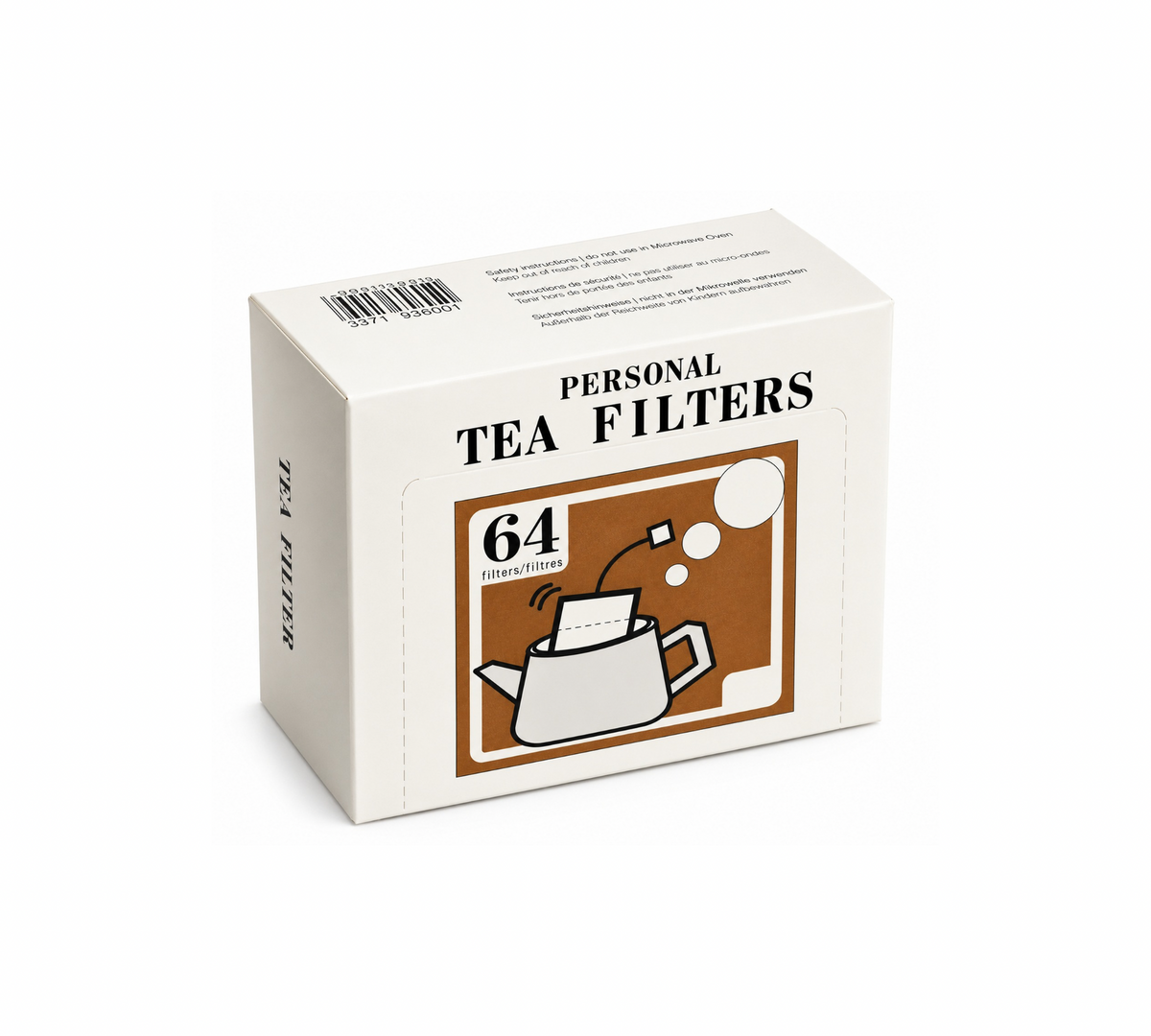 Japanische Teefilter mit Faden und Etikette