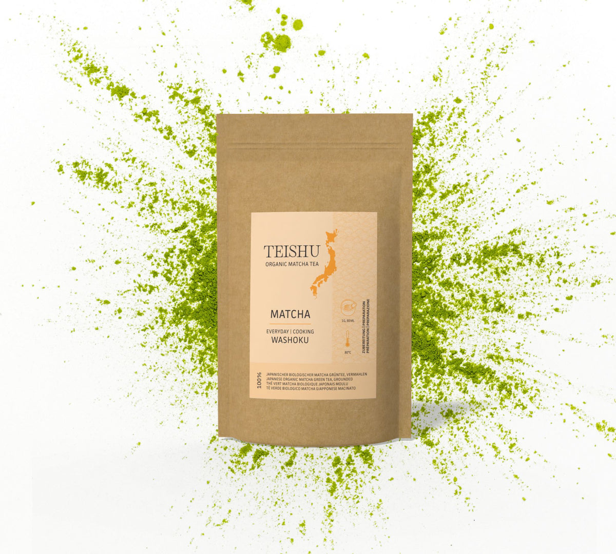 Teishu Everyday & Cooking Washoku Matcha Bio 80g