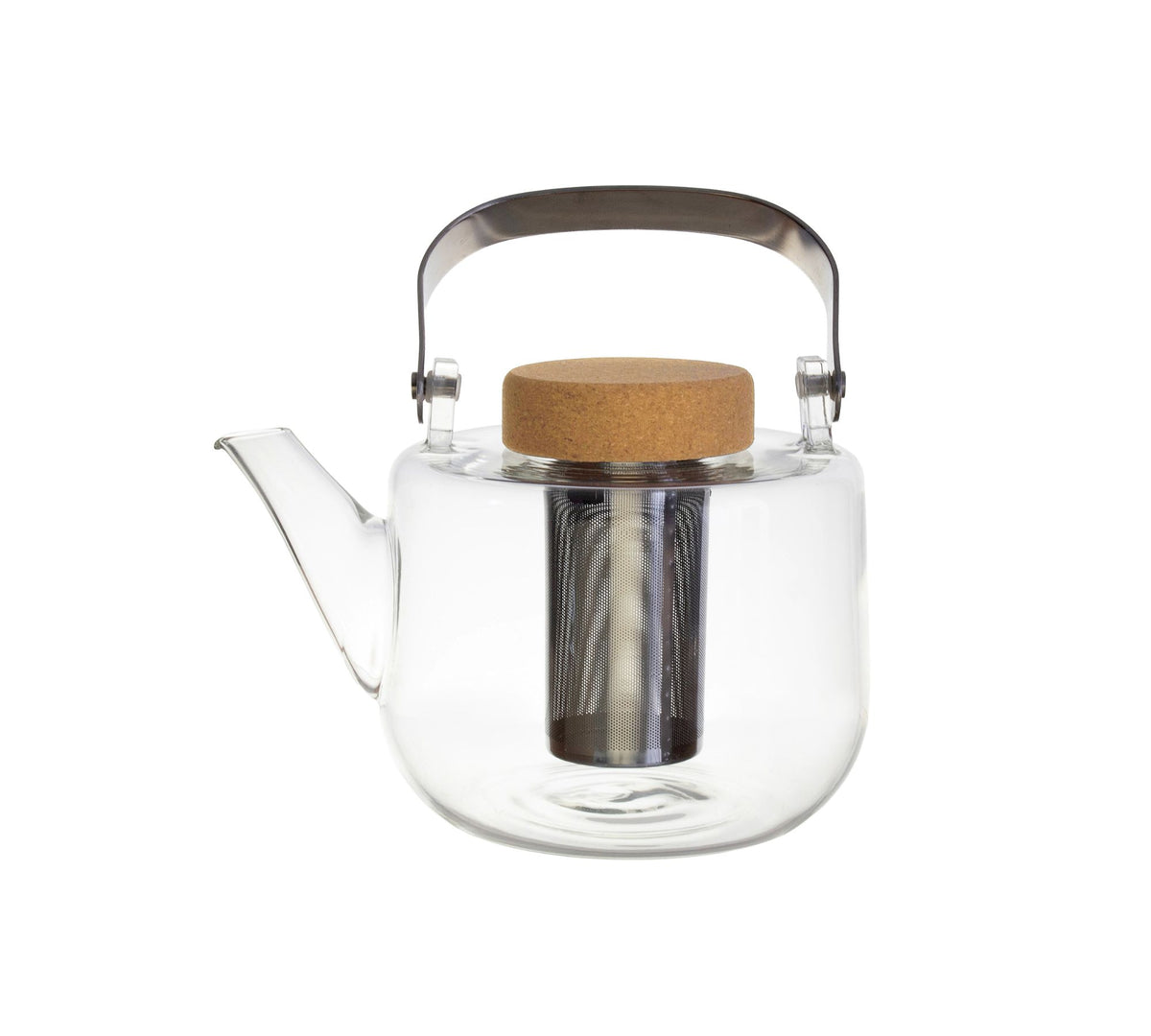 Glas-Teekanne mit Sieb 1,2 l