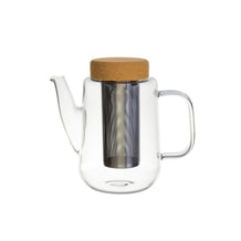 Glas-Teekanne mit Sieb 0.75 l