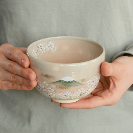 Chawan Kenzan Fuji ni Sakura