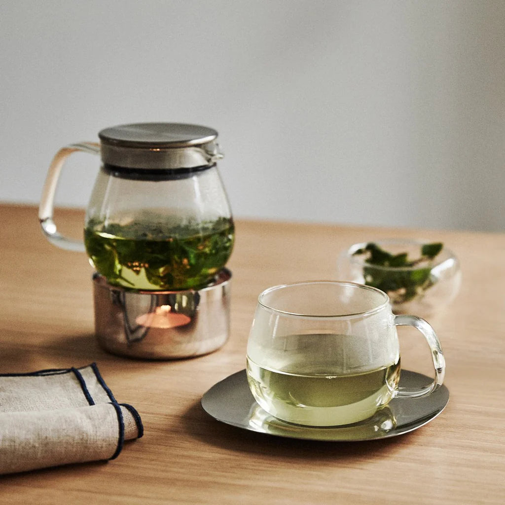 Teetasse 350 ml mit Untertasse aus Edelstahl