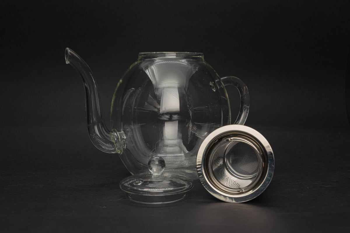 Double walled glass jug